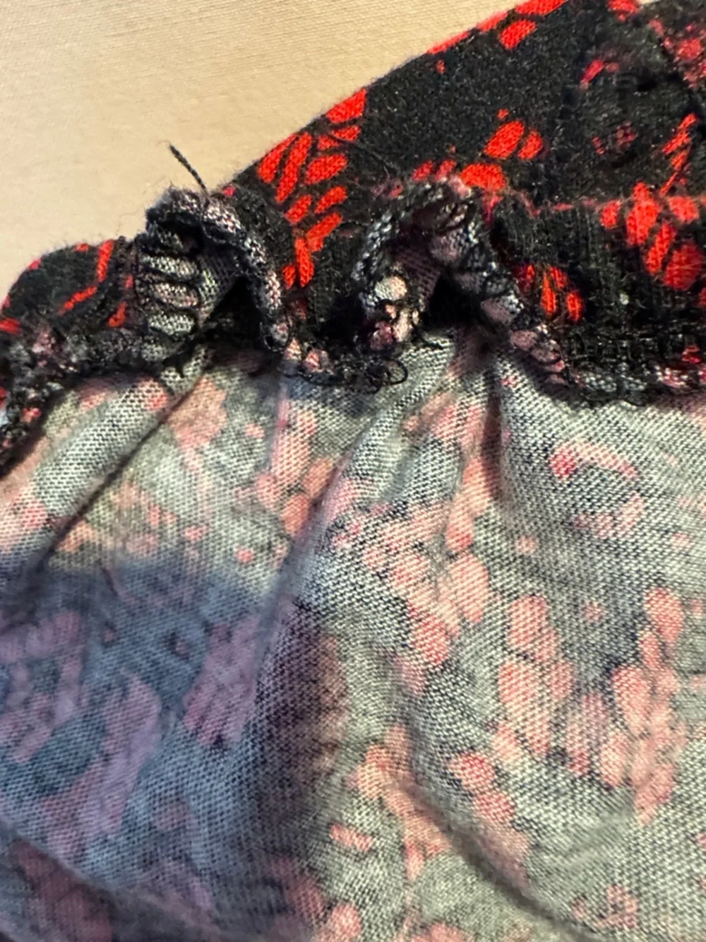 Michael Michael Kors red and black print top - Picture 7 of 8